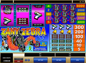 Игровой автомат Zany Zebra - фото № 4