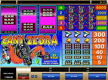 Игровой автомат Zany Zebra - фото № 5