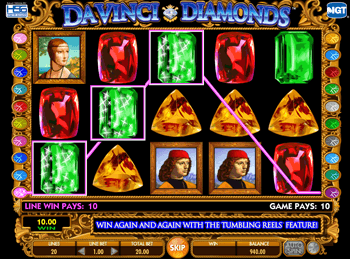Игровой автомат Da Vinci Diamonds: Dual Play - фото № 2